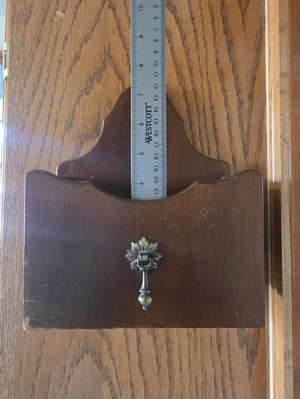 Vintage Wooden Wall Pocket